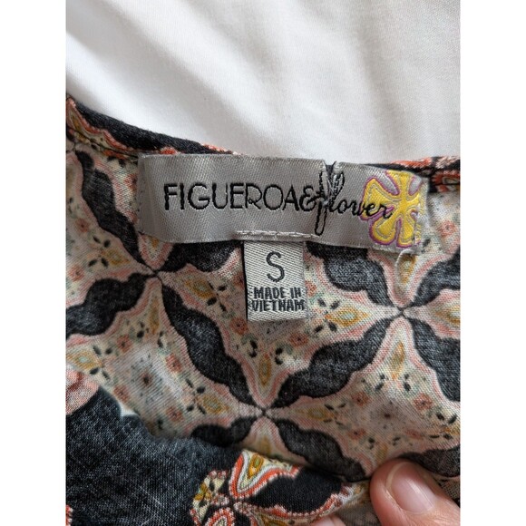 Anthropologie Fig & Flower Dress Womens S Dark Paisley Tunic Boho Hippie Comfy - Picture 3 of 13